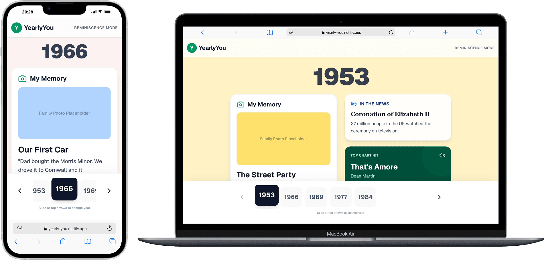 Memory Timeline - Reminiscence Therapy App